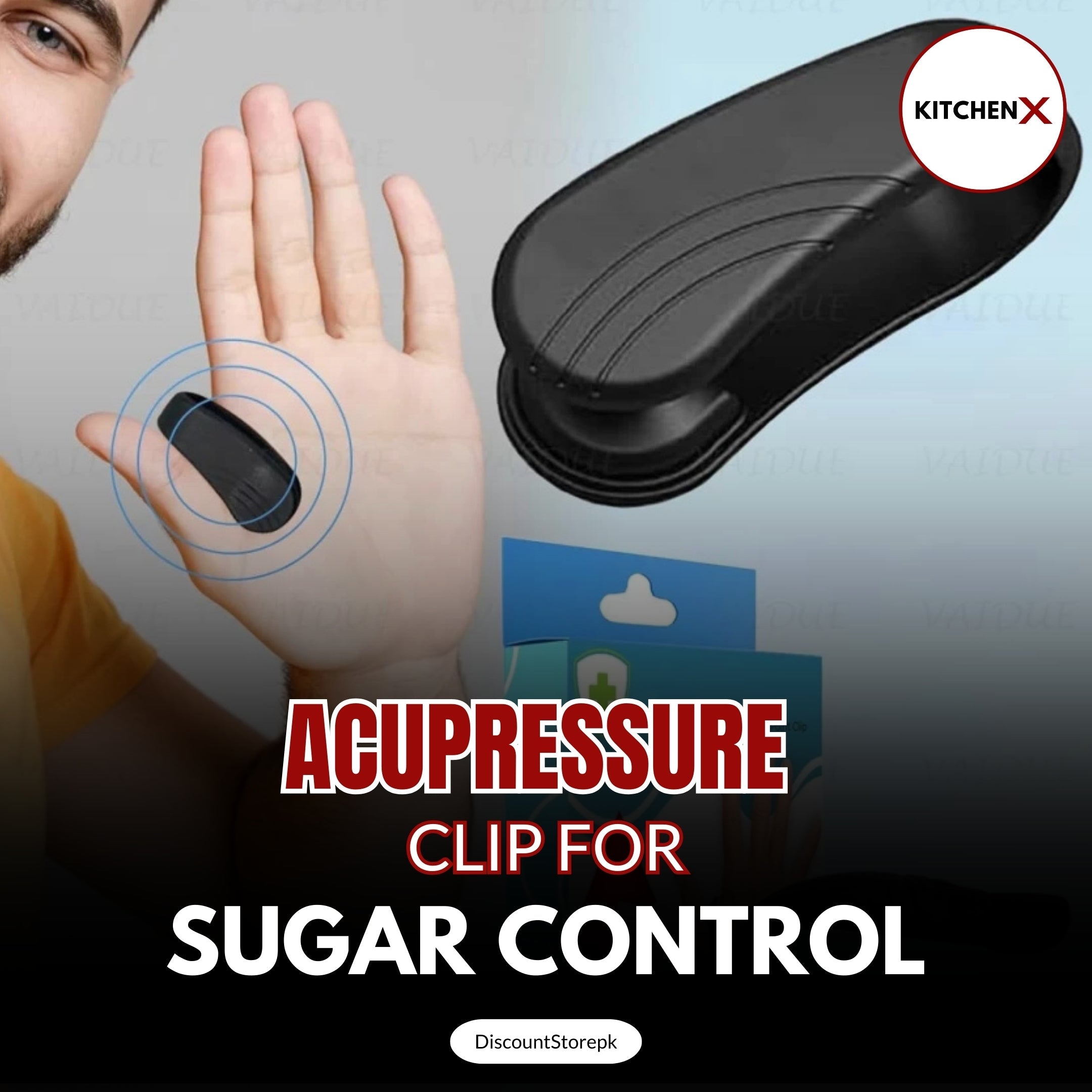 Acupressure Magnetic Sugar Control Clip - (BUY 1 GET 1 FREE)